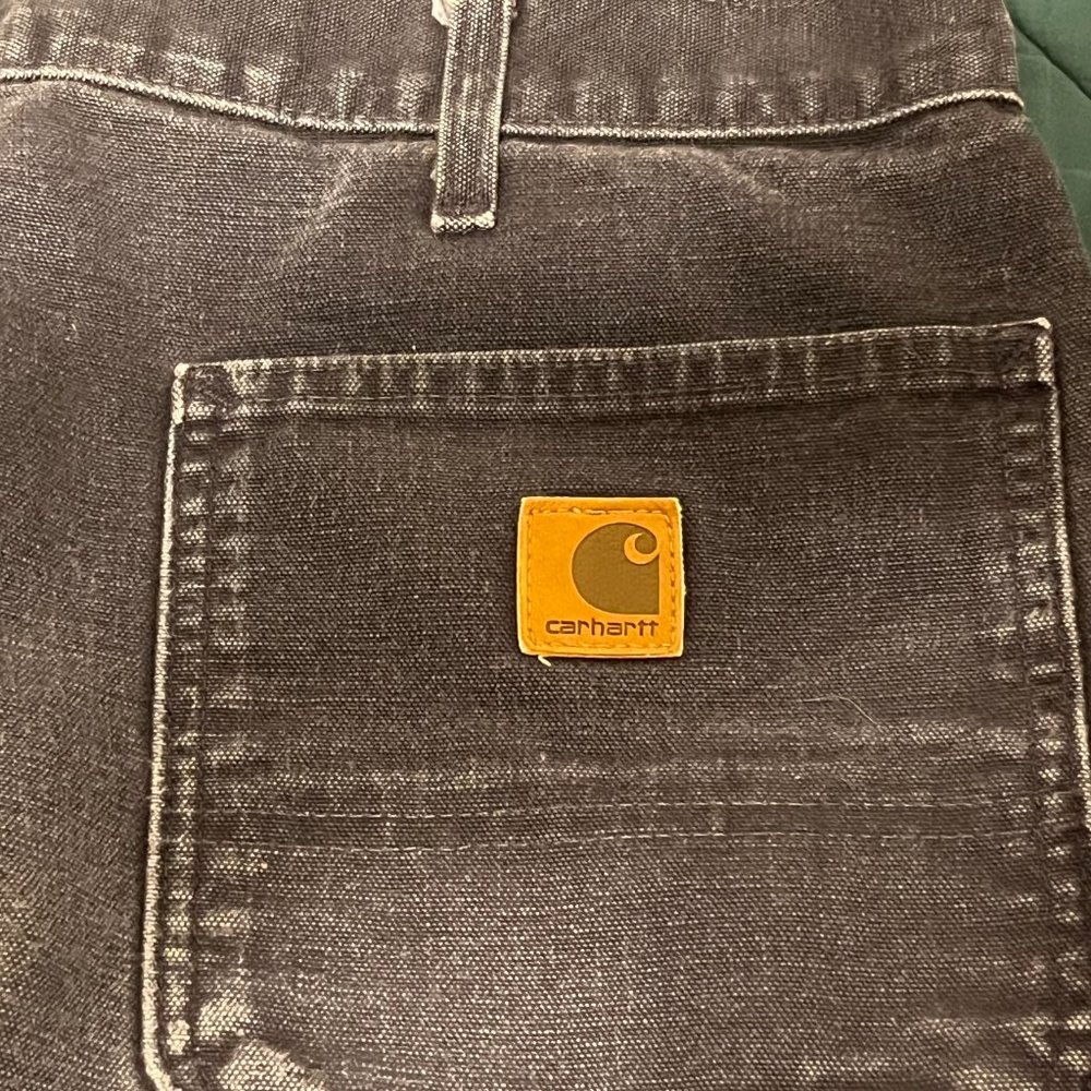 dark blue CarHartt dungaree work pant [ 36 x 34 ]
